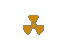 Blue Growing Radiation Symbol